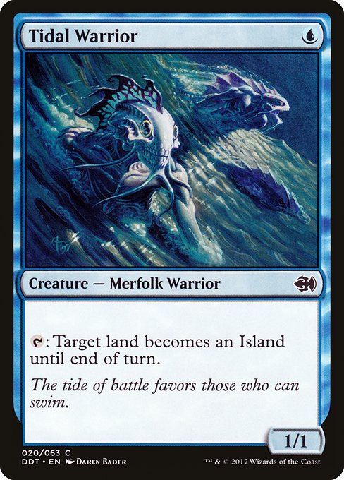 Tidal Warrior - Duel Decks: Merfolk vs. Goblins Common Card