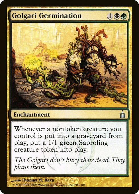 Golgari Germination - Ravnica: City of Guilds Uncommon Card