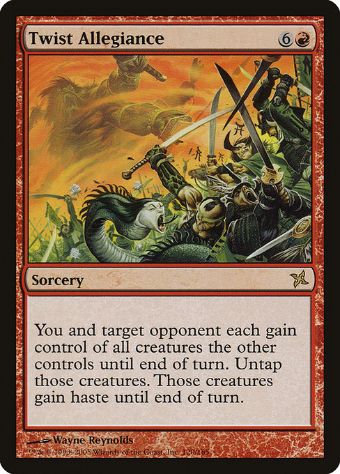 Twist Allegiance - Betrayers of Kamigawa Rare Card