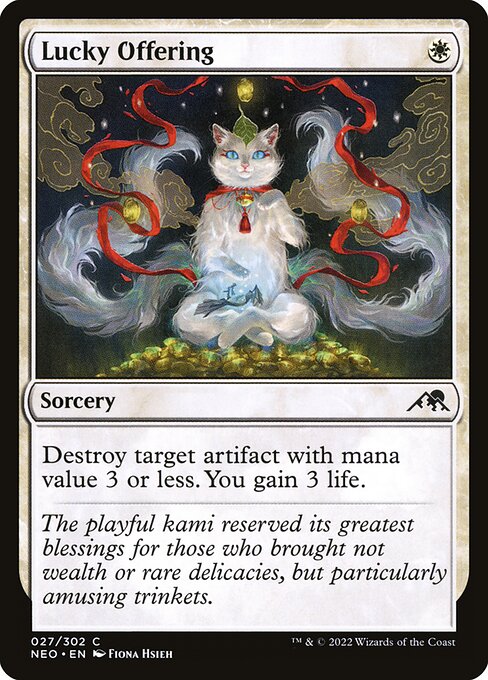 Lucky Offering - Kamigawa: Neon Dynasty Common Card