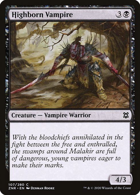 Highborn Vampire - Zendikar Rising Common Card