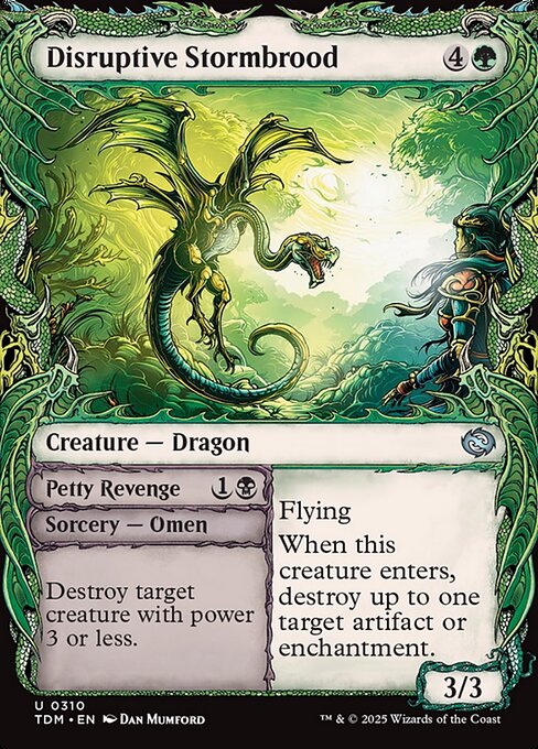 Disruptive Stormbrood // Petty Revenge - Tarkir: Dragonstorm Uncommon Card