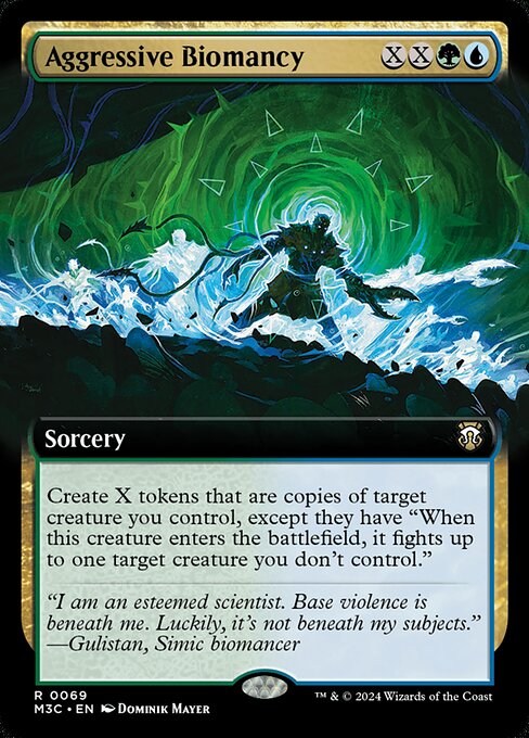 Aggressive Biomancy - Modern Horizons 3 Commander Rare Card
