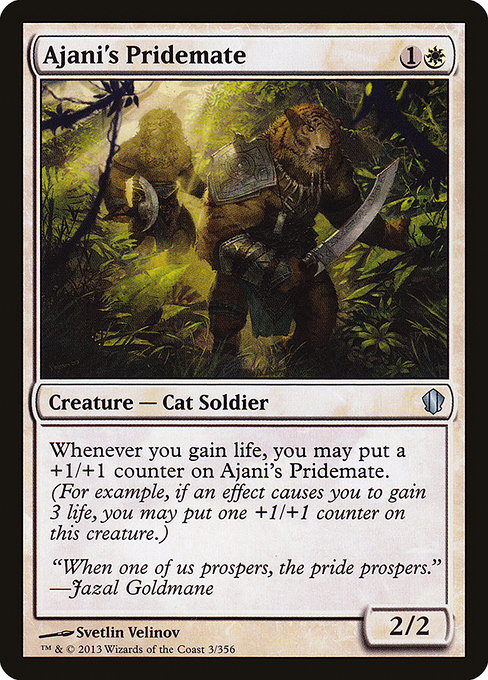 Ajani's Pridemate - Commander 2013 Uncommon Card