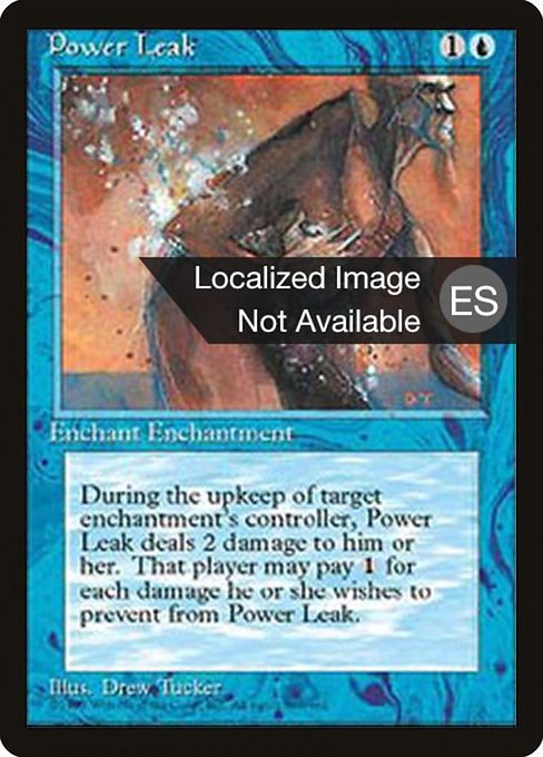 Power Leak - Fourth Edition Foreign Black Border Common Card