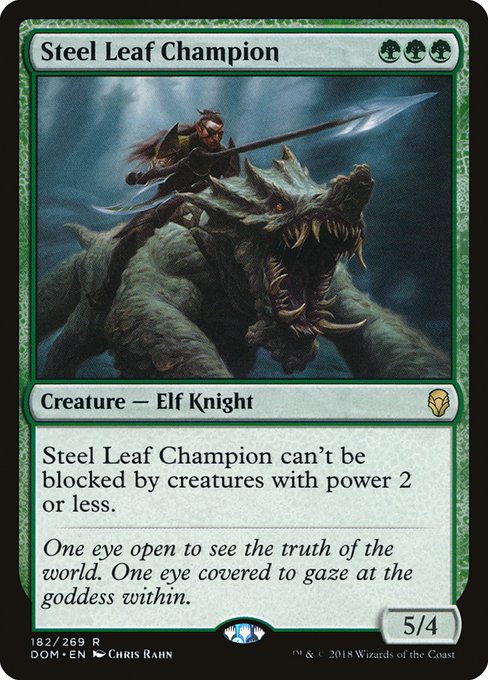 Steel Leaf Champion - Dominaria Rare Card