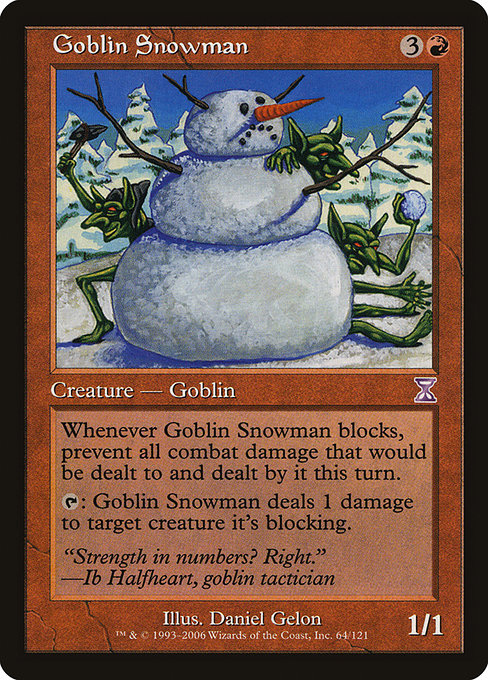 Goblin Snowman - Time Spiral Timeshifted Special Card