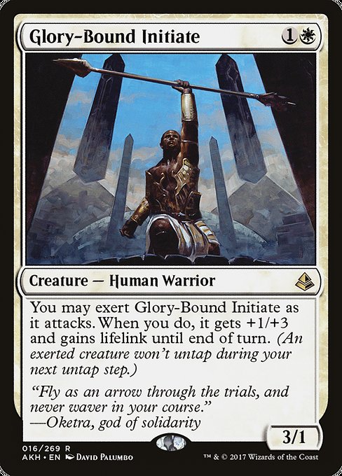Glory-Bound Initiate - Amonkhet Rare Card