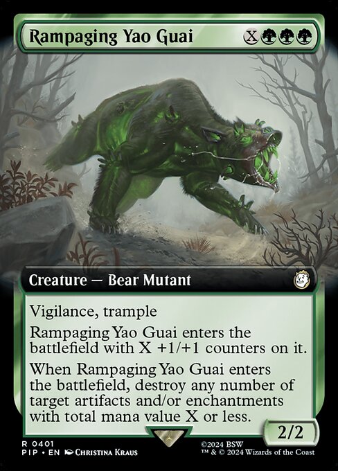 Rampaging Yao Guai - Fallout Rare Card