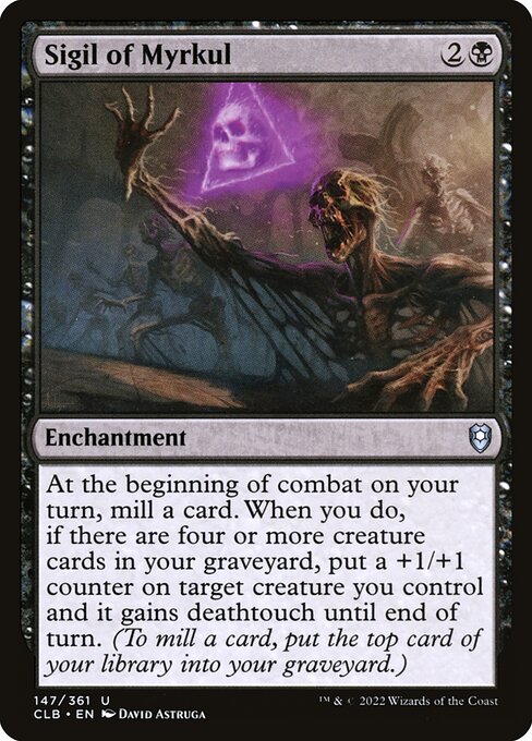 Sigil of Myrkul - Commander Legends: Battle for Baldur's Gate Uncommon Card