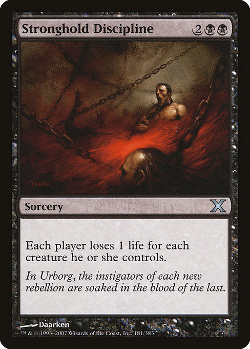 Stronghold Discipline - Tenth Edition Uncommon Card