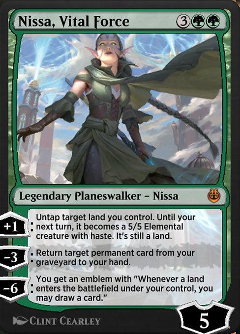 Nissa, Vital Force - Kaladesh Remastered Mythic Card