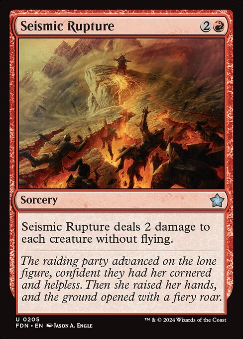 Seismic Rupture - Foundations Uncommon Card