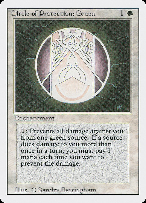 Circle of Protection: Green - Revised Edition Common Card