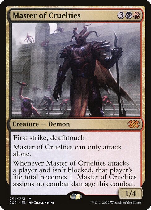 Master of Cruelties - Double Masters 2022 Mythic Card