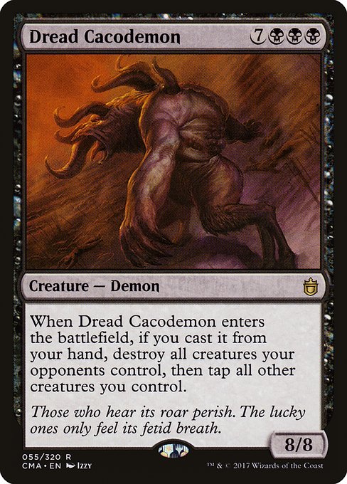 Dread Cacodemon - Commander Anthology Rare Card