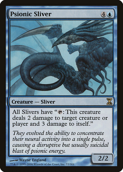 Psionic Sliver - Time Spiral Rare Card