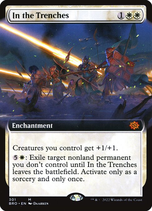 In the Trenches - The Brothers' War Mythic Card