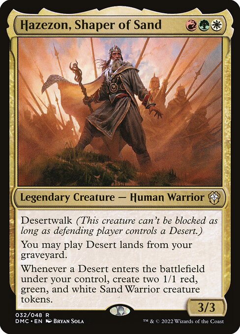 Hazezon, Shaper of Sand - Dominaria United Commander Rare Card