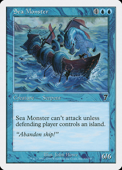 Sea Monster - Seventh Edition Common Card