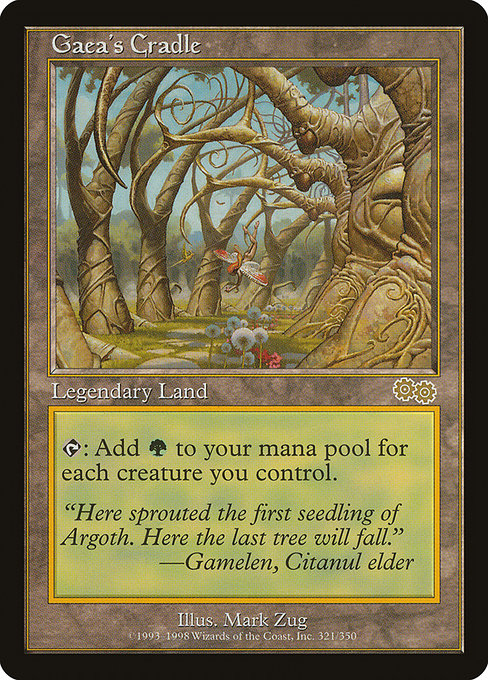 Gaea's Cradle - Urza's Saga Rare Card