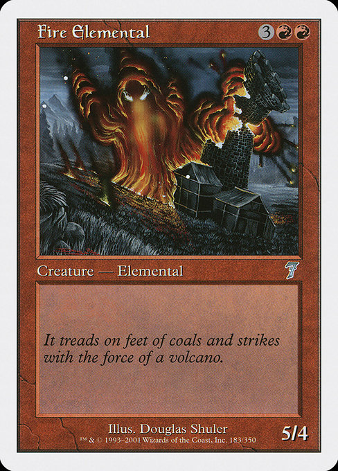 Fire Elemental - Seventh Edition Uncommon Card
