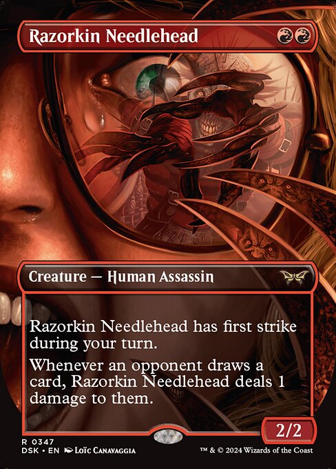 Razorkin Needlehead - Duskmourn: House of Horror Rare Card