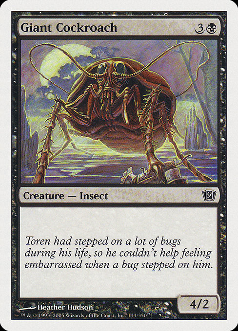 Giant Cockroach - Ninth Edition Common Card