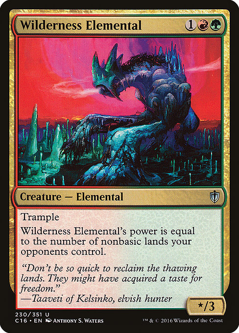 Wilderness Elemental - Commander 2016 Uncommon Card