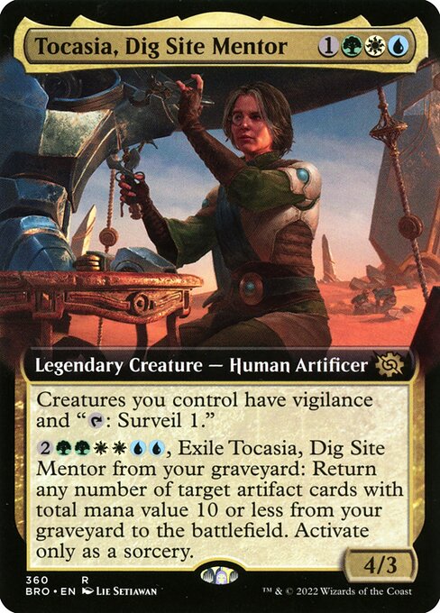 Tocasia, Dig Site Mentor - The Brothers' War Rare Card