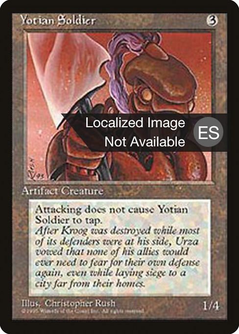 Yotian Soldier - Fourth Edition Foreign Black Border Common Card