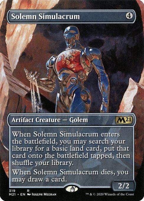 Solemn Simulacrum - Core Set 2021 Rare Card