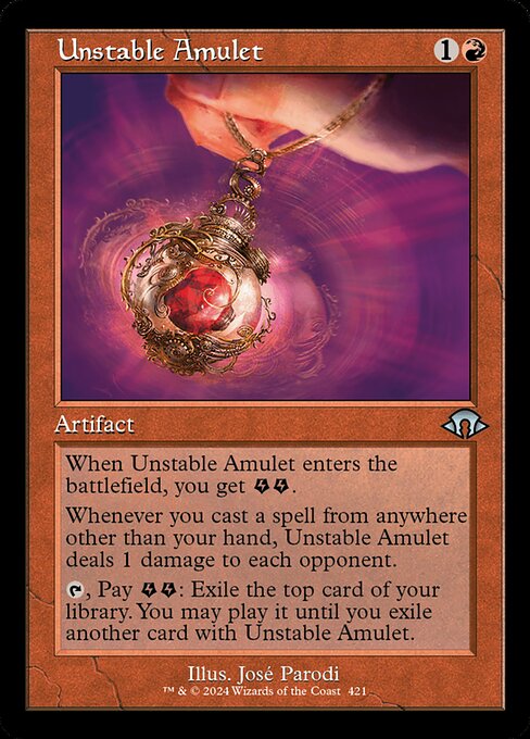 Unstable Amulet - Modern Horizons 3 Uncommon Card