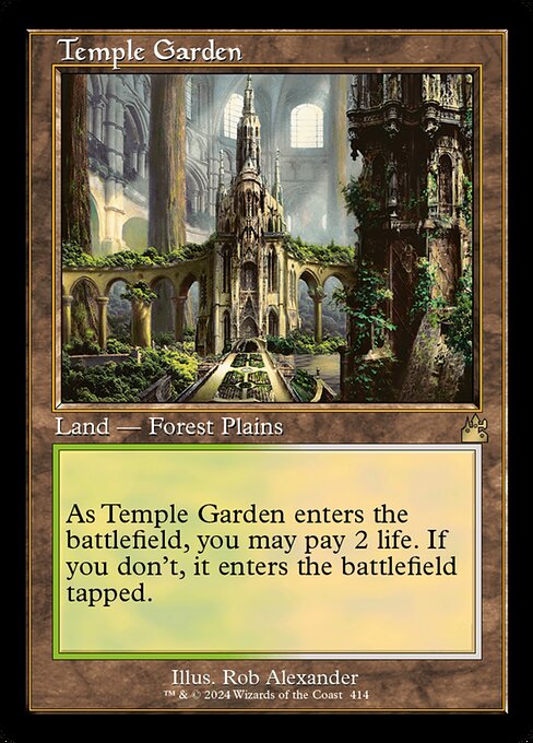 Temple Garden - Ravnica Remastered Rare Card