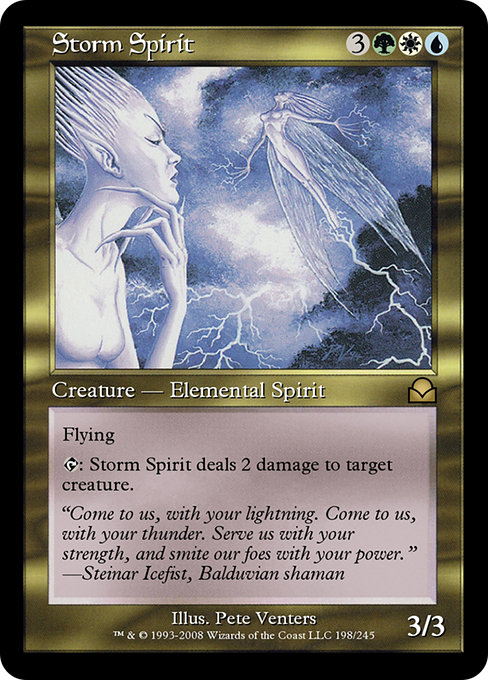Storm Spirit - Masters Edition II Rare Card