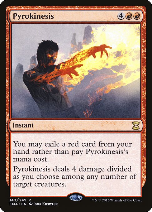 Pyrokinesis - Eternal Masters Rare Card