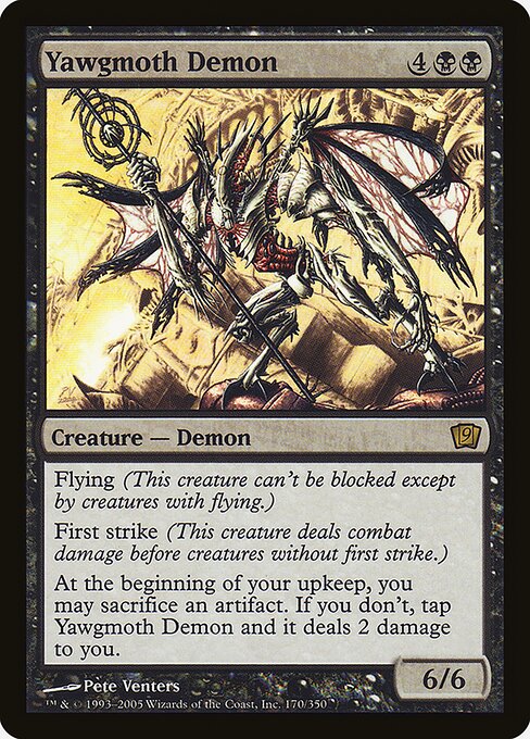 Yawgmoth Demon - Ninth Edition Rare Card
