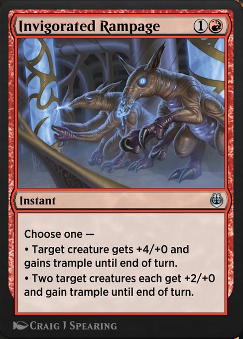 Invigorated Rampage - Kaladesh Remastered Uncommon Card