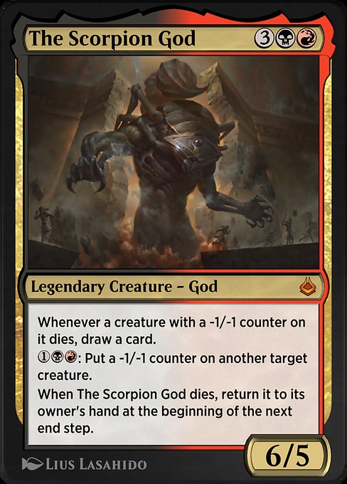 The Scorpion God - Amonkhet Remastered Mythic Card