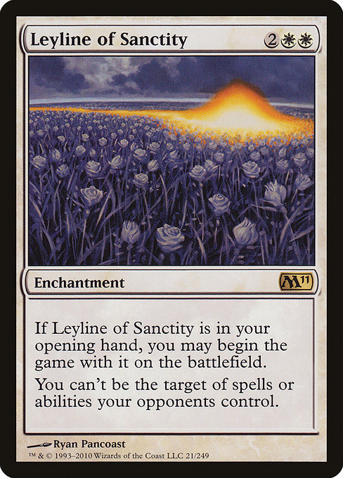 Leyline of Sanctity - Magic 2011 Rare Card