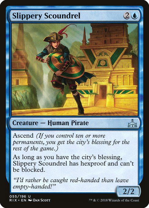 Slippery Scoundrel - Rivals of Ixalan Uncommon Card