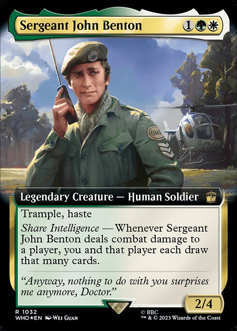 Sergeant John Benton - Doctor Who Rare Card