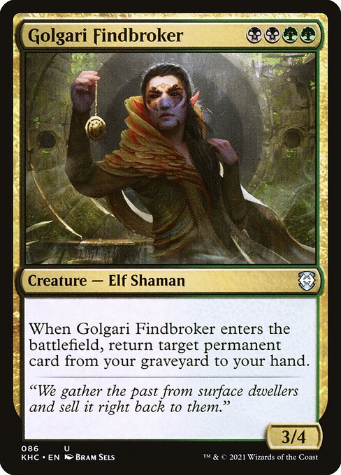 Golgari Findbroker - Kaldheim Commander Uncommon Card