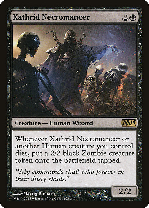 Xathrid Necromancer - Magic 2014 Rare Card