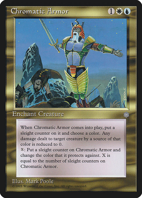 Chromatic Armor - Ice Age Rare Card