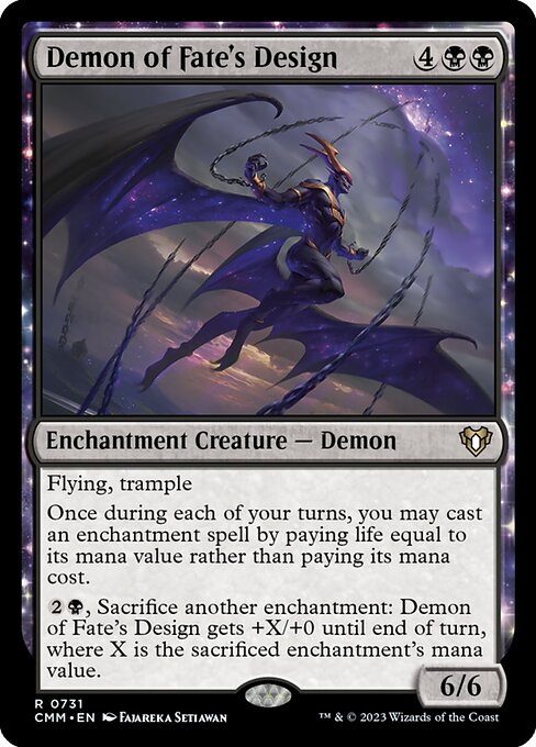 Demon of Fate's Design - Commander Masters Rare Card