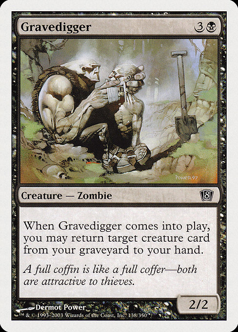 Gravedigger - Eighth Edition Common Card