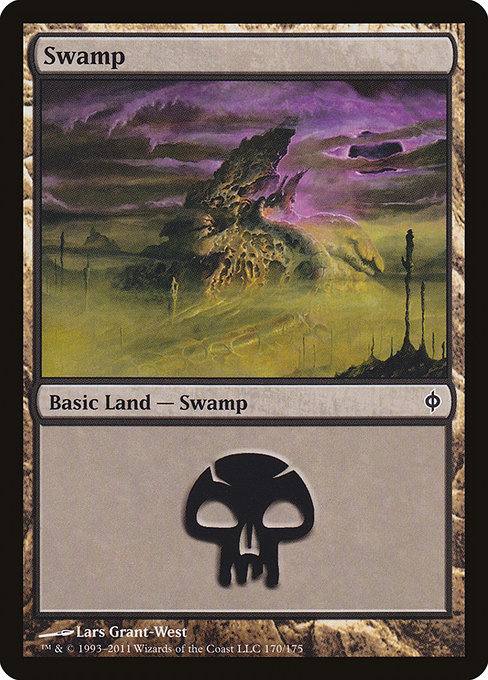 Swamp - New Phyrexia Common Card