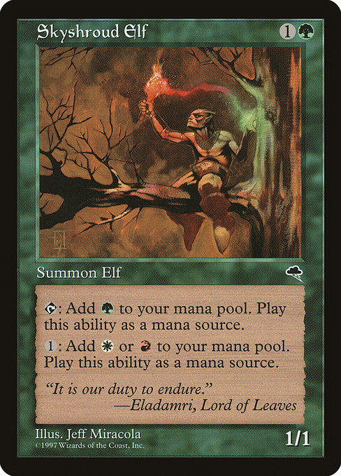 Skyshroud Elf - Tempest Common Card