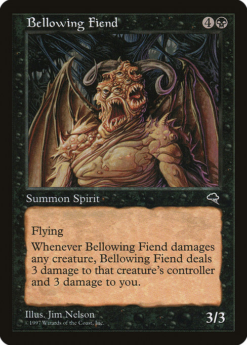 Bellowing Fiend - Tempest Rare Card